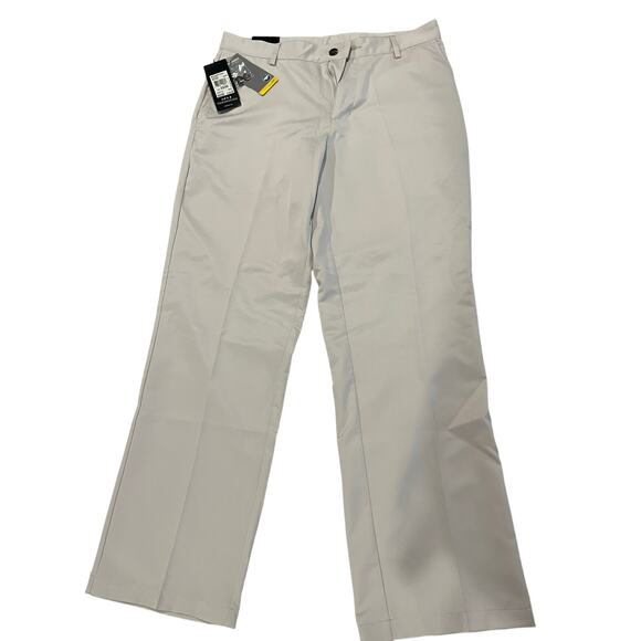 Adidas Golf Tech FF mens pants size 32x30 CLIMALITE beige neutral pant NEW TAGS - Picture 1 of 10